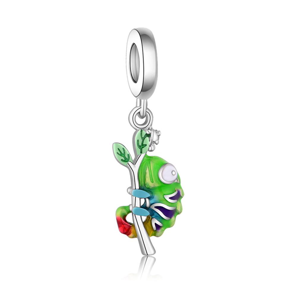 Exquisite 925 Silver The Frog Prince Beads & Cactus Dangle Charm Fits Bracelet Boutique Green Gifts