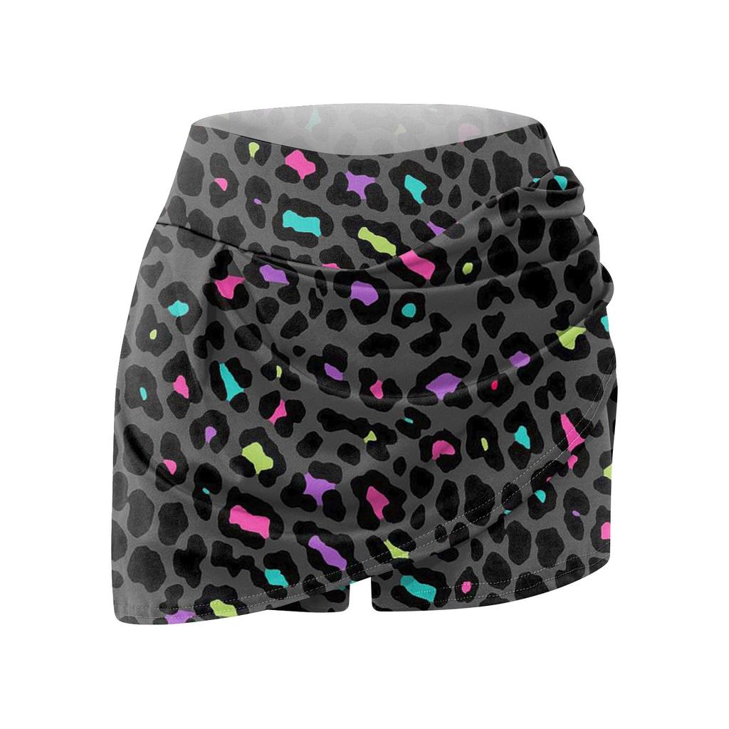 Женские спортивные эластичные плиссированные теннисные юбки для бега, йоги, внутренние шорты, эластичные спортивные шорты для гольфа