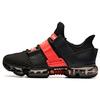 Seeed Shock Absorbing Wear Resistant Low Top Casual Shoes Women Shoes Black Red 92915500-3