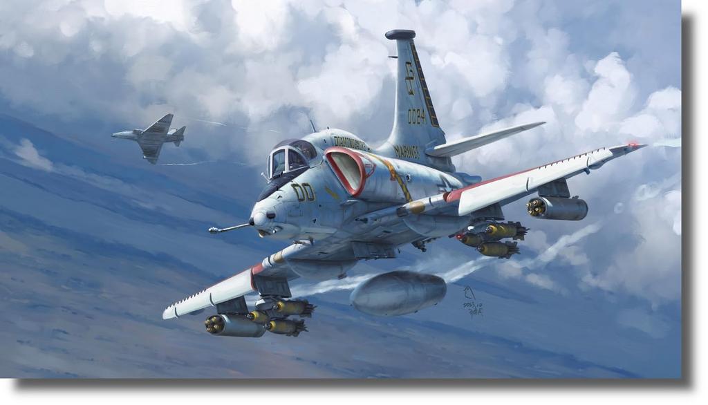 Magic Factory American Skyhawk Light Attack Aircraft Plastic Model MGF5002 1/48 A-4M