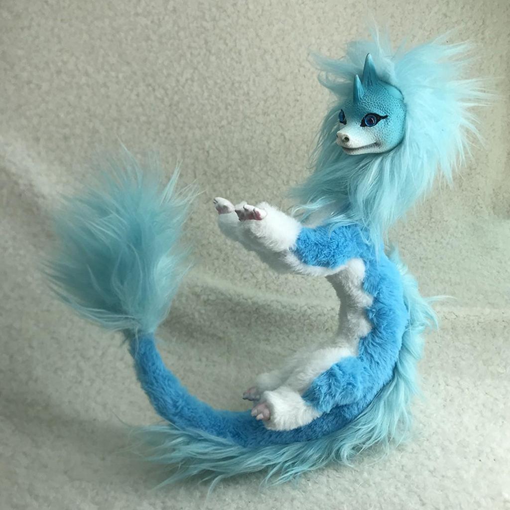 60cm Dragon Plush Doll Blue Dragon Kids Toy Doll For Children's Birthday Gifts Halloween Dolls