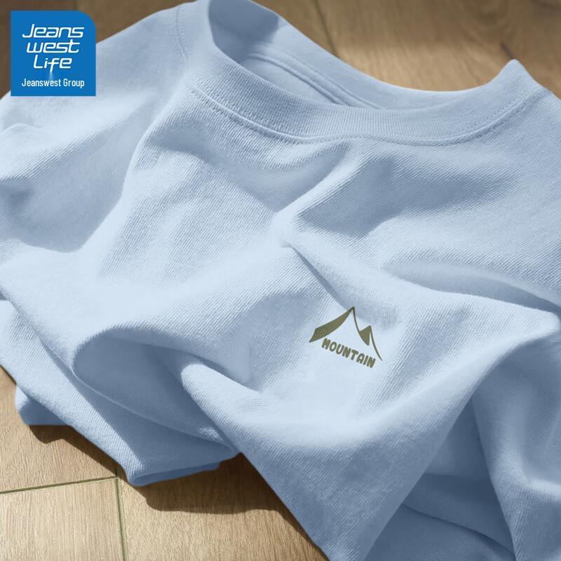 Мужская хлопковая футболка с коротким рукавом JEANSWEST LIFE