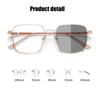New Fashion Photochromic Myopia Glasses Men Women Color Changing Eyeglasses Anti UV Sunglasses Luxury Short-sighted Eyewear -2.5