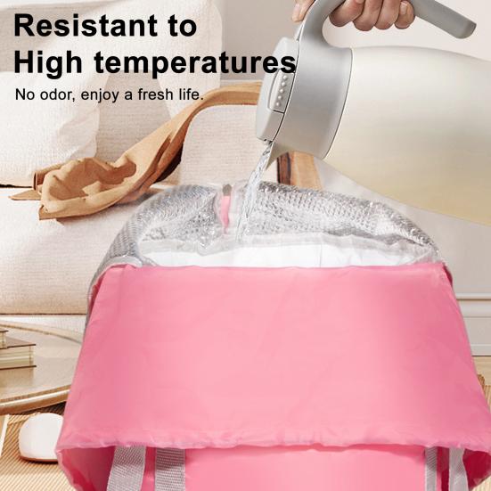 Складная ванночка для ног трапециевидной формы, высокая термостойкость, удлиненная конструкция, кровообращение, ведро для спа- для ног