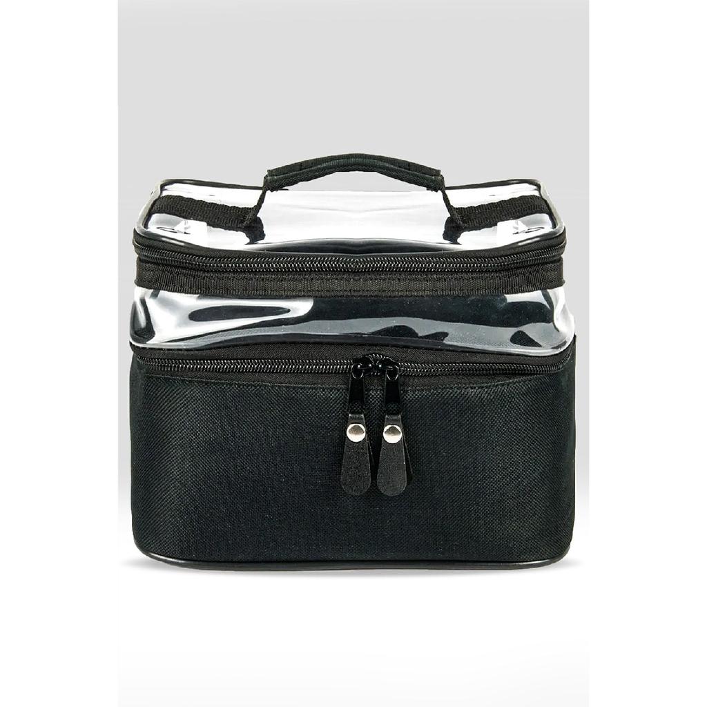 Женская косметичка с двумя большими отделениями, складной органайзер для путешествий, косметичка с вешалкой