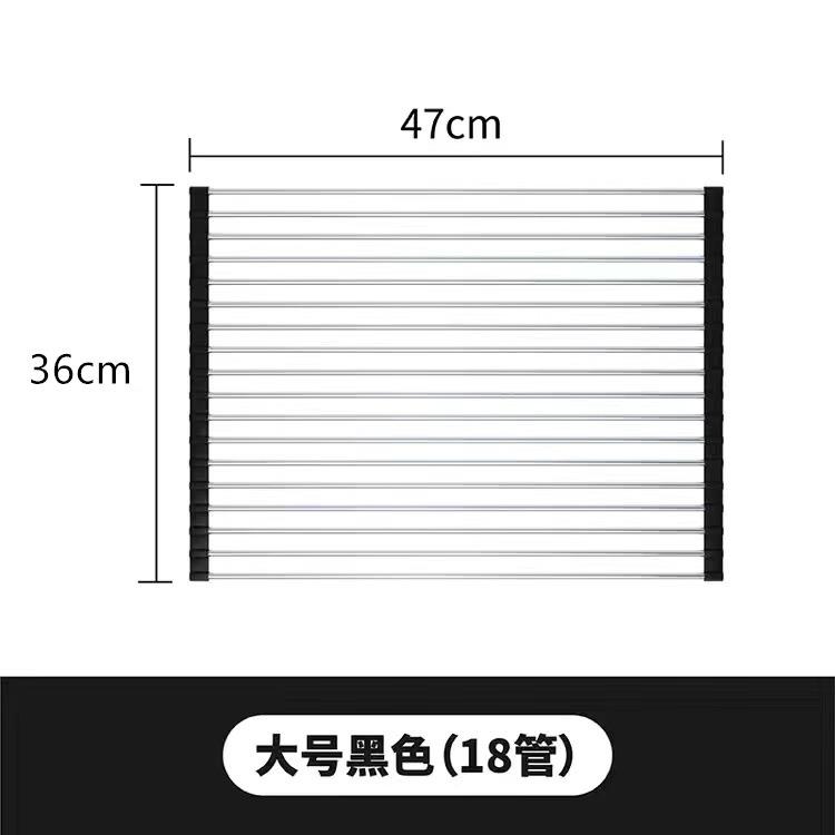 Foldable Stainless Steel Sink Drainer Heat Resistant Kitchen Countertop Storage Organizer Vegetable Dishe Water Filter Shelf