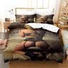 Model Girl Duvet Cover King Size Love Bedding Set Sexy Woman Comforter Cover Fashion Sexy Theme Bedding Decorative Boys Beauty