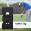 Маленький чехол для хранения мячей для гольфа, поясная сумка из ПУ кожи, портативные мини-сумки для хранения мячей, для мужчин и женщин