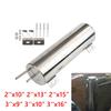 Universal 2''x13” / 3''x10” Radiator Coolant Overflow Puke Tank Polished Stainless Steel Radiator Coolant Overflow Tank Silver