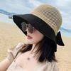 Wide Brim Bucket Hat Foldable Sunshade Hat Women Beach Cap
