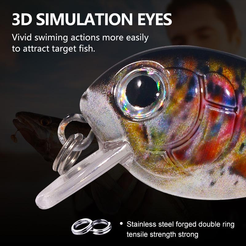 Набор мини-приманок для рыбалки на открытом воздухе: Маленькая толстушка имитация приманки для трансграничной рыбалки