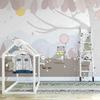 Настенные обои Nordic Hand Painted Minimalist Forest Cute Cartoon Small Animal Детская комната Фон Настенные обои