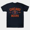Мужская черная футболка с принтом Chicago Bears Fan M9235 Печать на трансферной бумаге без вырезания Хлопковая футболка