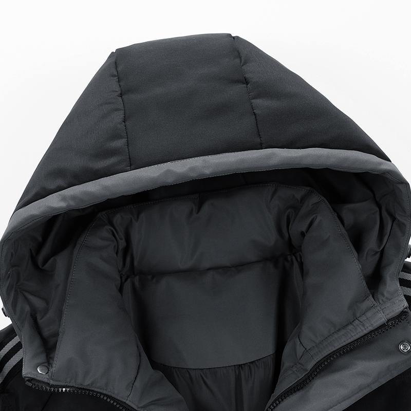 Мужская зимняя свободная удобная теплая куртка с хлопковой подкладкой, новое модное пальто с капюшоном