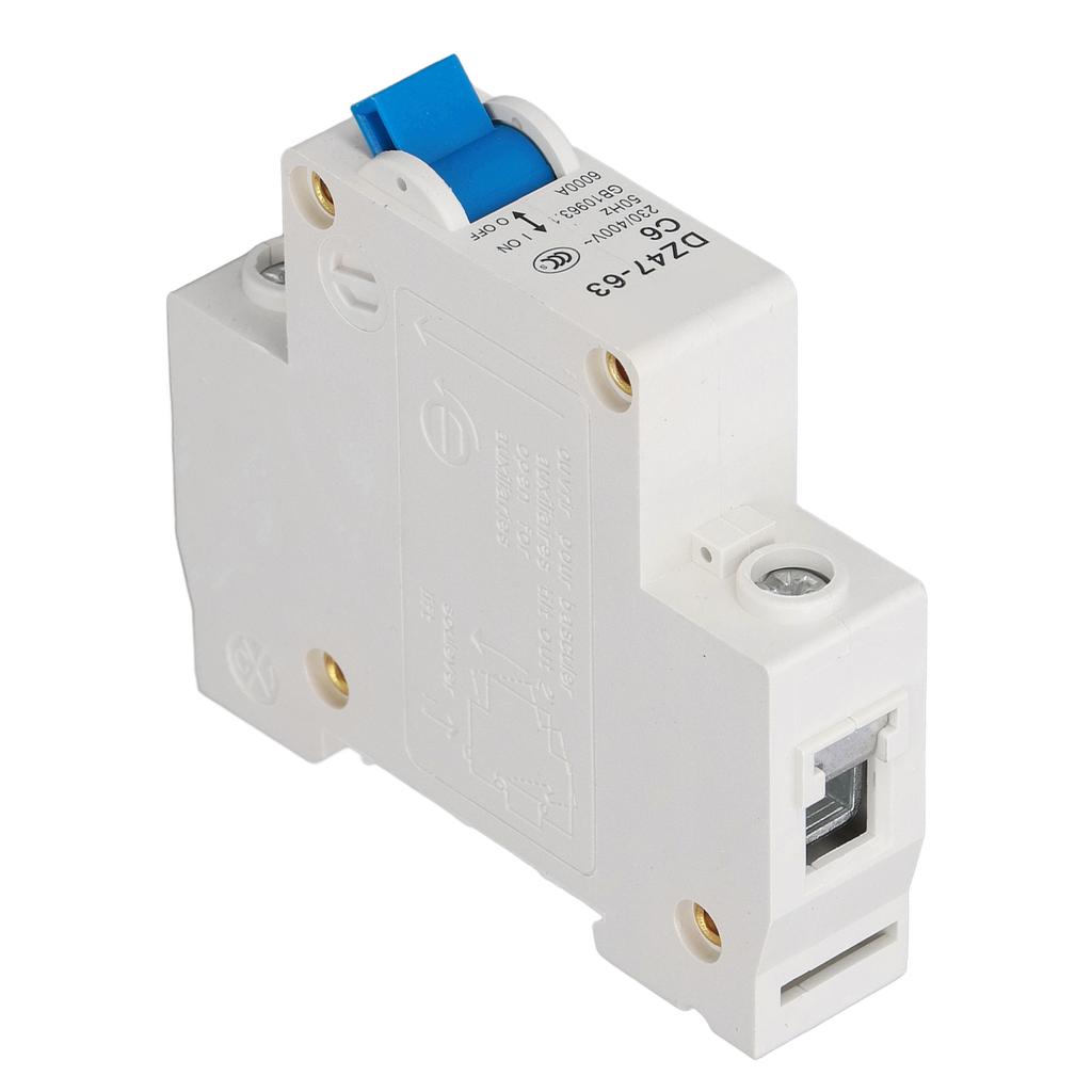 Автоматический выключатель Mini 1P MCB для крепления на DIN-рейку 6000A отключающая способность 230 В 400 В 6 А для дома