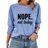 Plus Size Women's Fashion Loose Tee Shirt Spring&summer Round Collar Letter Print T-Shirt