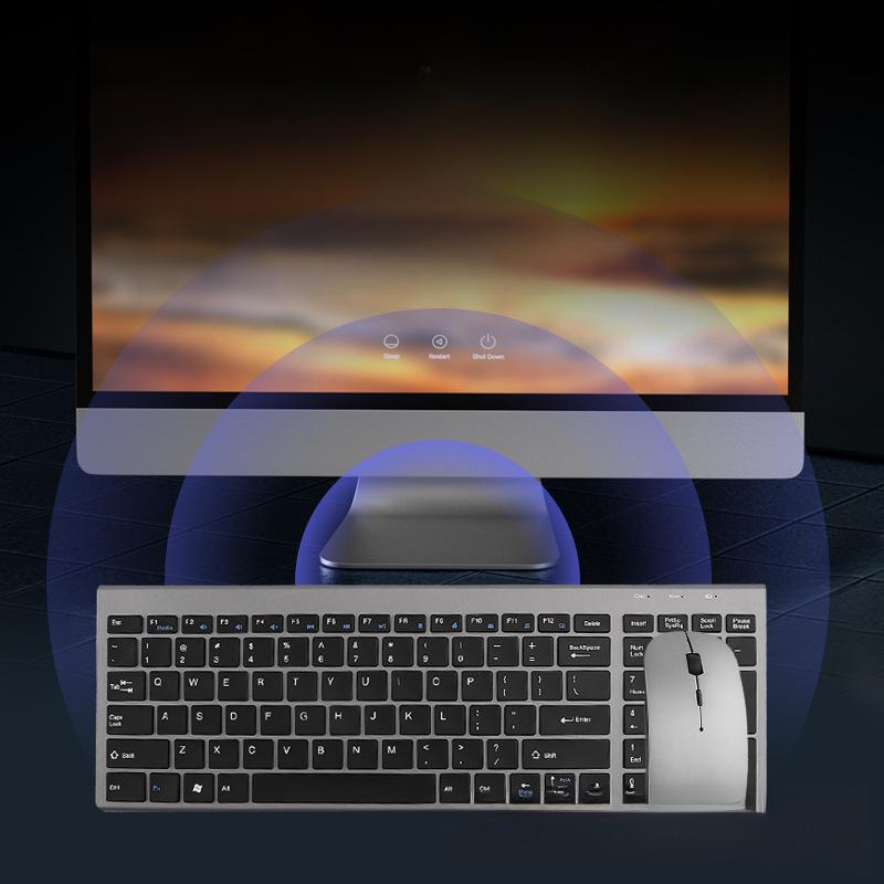 Беспроводная клавиатура Yixin 109 Silent Wireless с ножничным механизмом и двухзонным аккумулятором для офисного использования на настольных компьютерах и ноутбуках