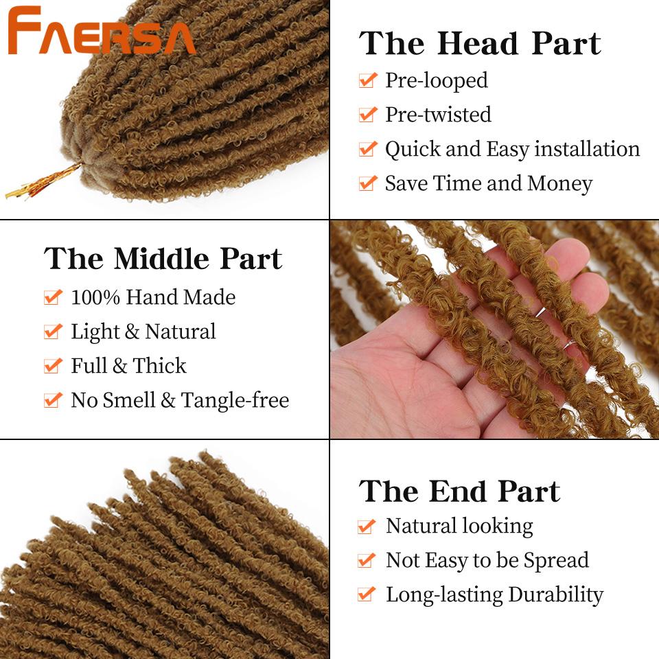 Наращивание волос крючком с бабочками, синтетические для африканских женщин, вьющиеся пряди, афро-женские мягкие завитки, плетение женских волос