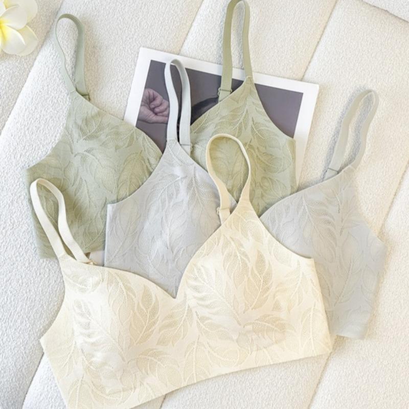 Ультратонкие ушки кролика для большой груди, маленькой груди, дышащее, слегка собирающее нижнее белье, мягкая поддержка, боковая поддержка груди и бюстгальтеры против провисания