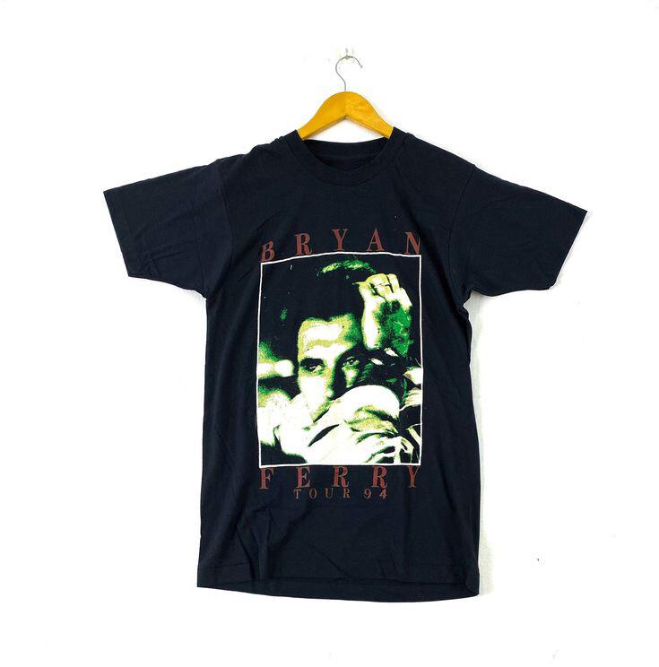 Vintage 94 Tour Bryan Ferry Shirt Short Sleeve Black Unisex S-234XL Unisex T-Shirt