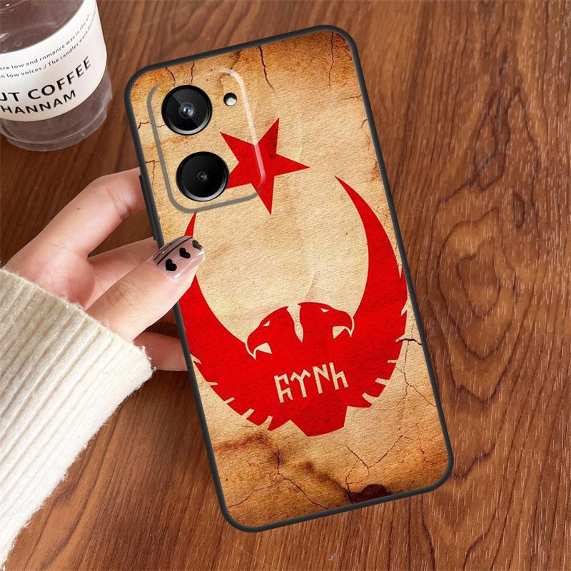 Турция Турецкий Флаг Для Realme 10 11 12 13 14 15 Pro Plus C65 C71 C75 C55 C63 C61 C53 C67 C35 GT6 GT7 Pro Чехол