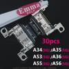 10-50 шт. Оригинальный разъем зарядки, док-порт для Samsung A35 A34 A53 A56 A55, USB-разъем для зарядки, гнездо, ремонт