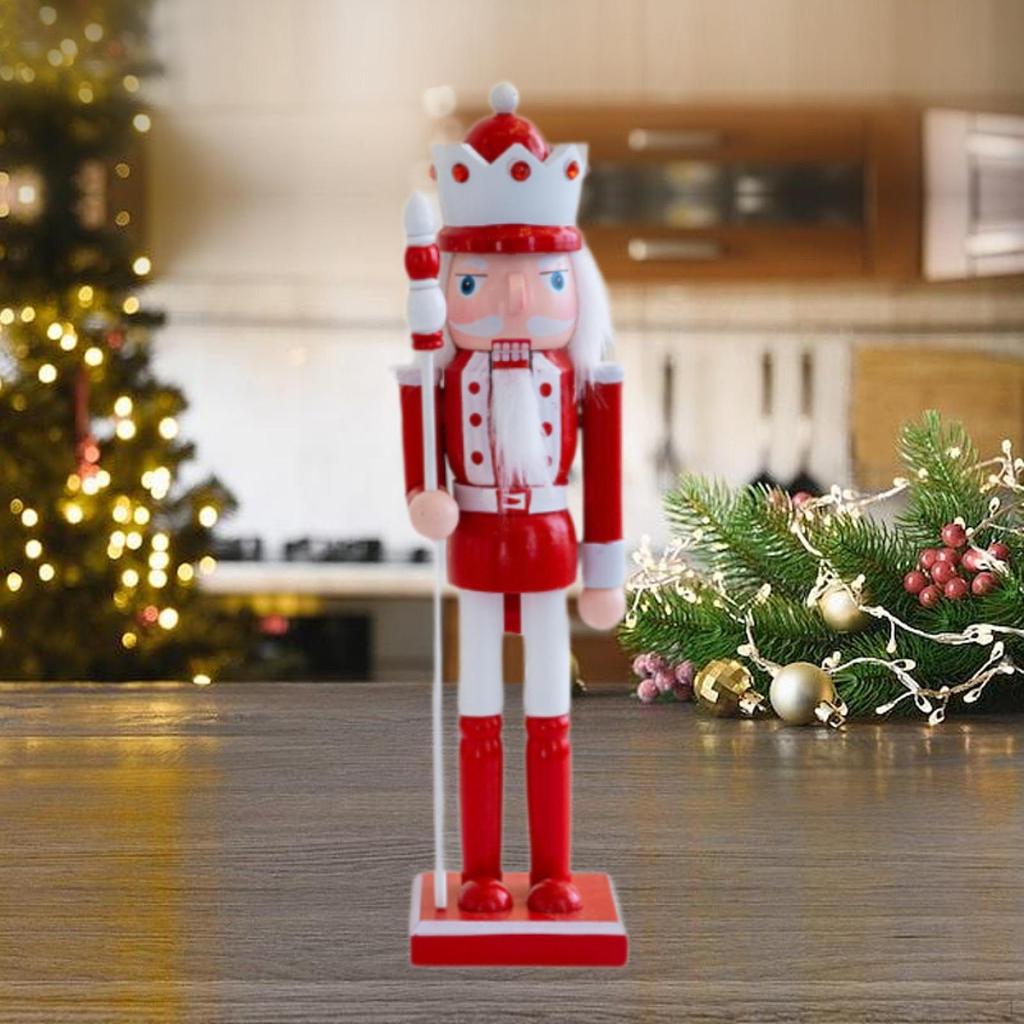 Nutcracker Figurine Christmas Decor Desk Crafts Traditional Ornament for