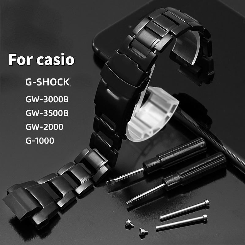 Для часов Casio G-Shock Серия Ремешок 5121GW-3000/3500/2000 G-1000 Металлический ремешок из нержавеющей стали мужской Браслет Аксессуары для запястья