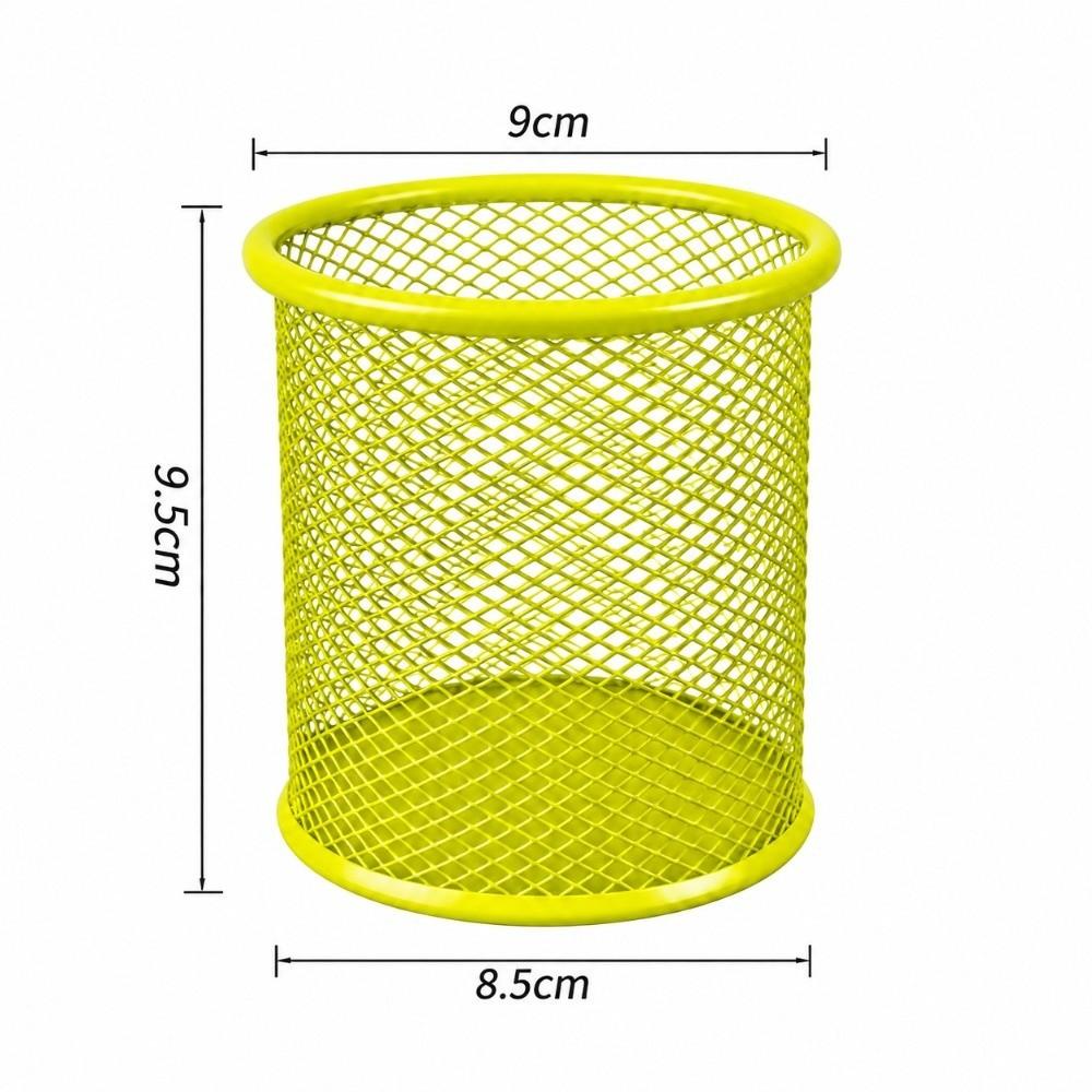 2 pcs Metal Storage Tube Multi Colors Desktop Organizer Makeup Storage Box Home Tabletop
