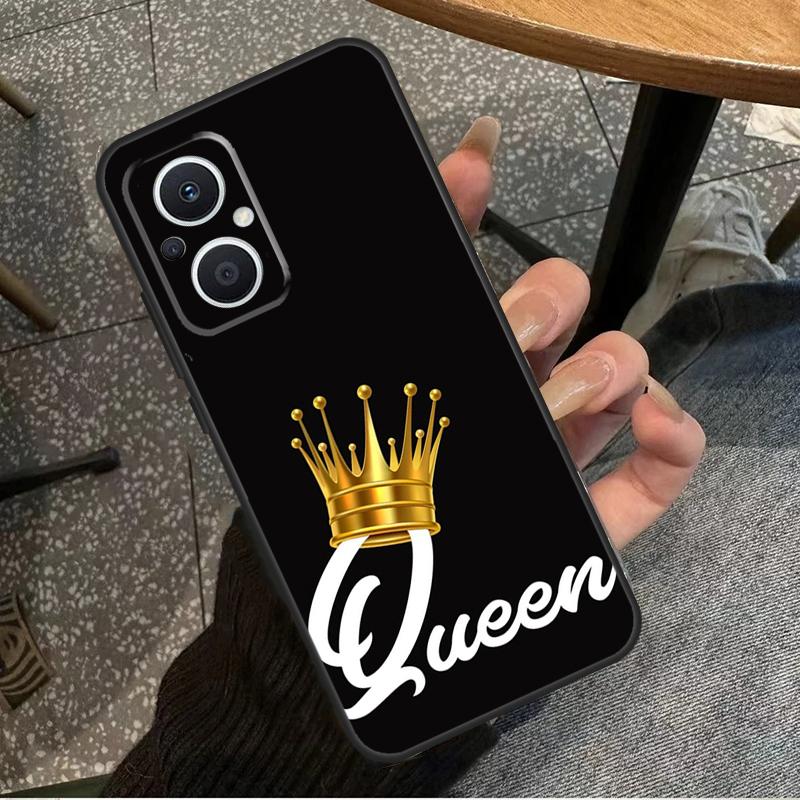Король Королева Корона Для OPPO Reno 14 13 12 11 10 Pro 8T 11F 12F 13F 14F 7 8 Lite OPPO Find X8 X6 X5 X9 Pro Чехол