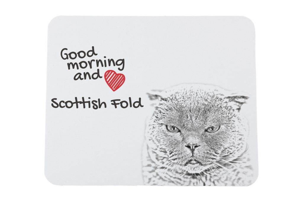 Scottish Fold – Mouse pad with print, personalized cat pad | Art-Dog