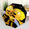 Bee Happy:Automatic Opening Folding Umbrella with 3 Fold Design,Iron Frame for Outdoor Use Perfect Gift for Fans and Travelers!0104082a
