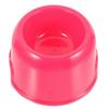 Puppy Bowl Plastic Dog Feeder Portable Home Use Red 19x19cm Easy to Clean 1Pcs