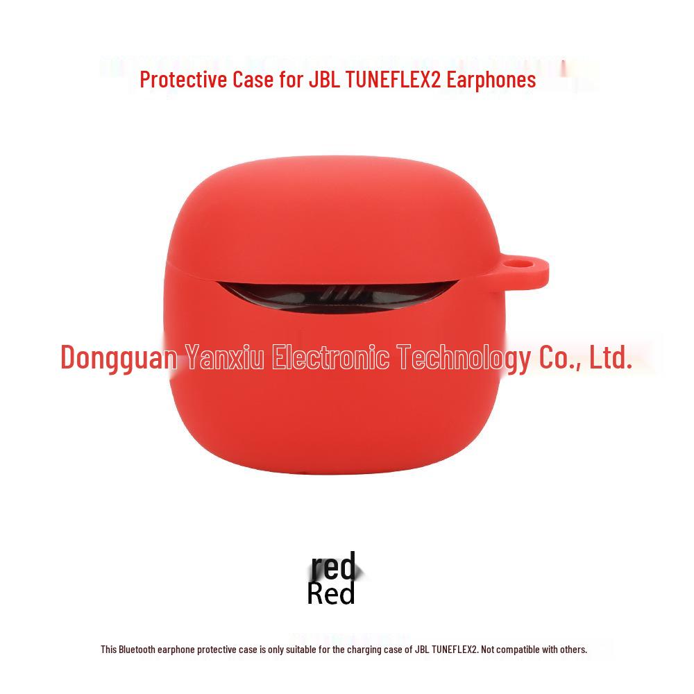 Compatible with JBL TUNE FLEX 2: 2nd Gen Small Crystal Bean Earphone Silicone Protective Case