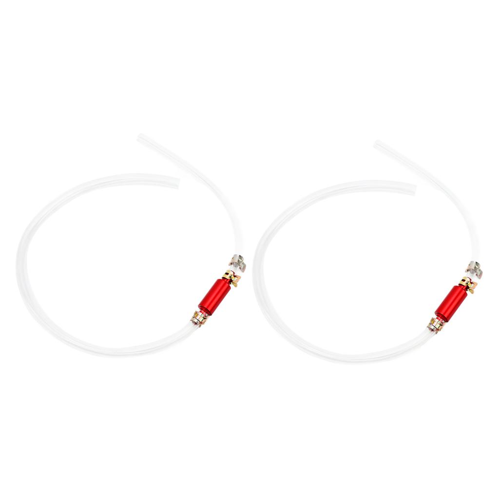 1Pair Brake Bleeder Hose 6MM Durable Reliable Long Lasting One Way Check Valve Tube Bleeding Tool Kit Universal for