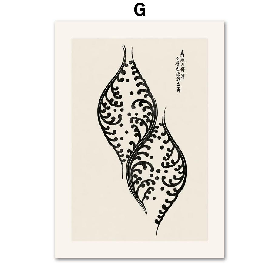 Япония Taguchi Tomoki Watanabe Seitei Wall Art Print Холст Картина Большая волна Луна Скандинавский постер Декор Фотографии для гостиной