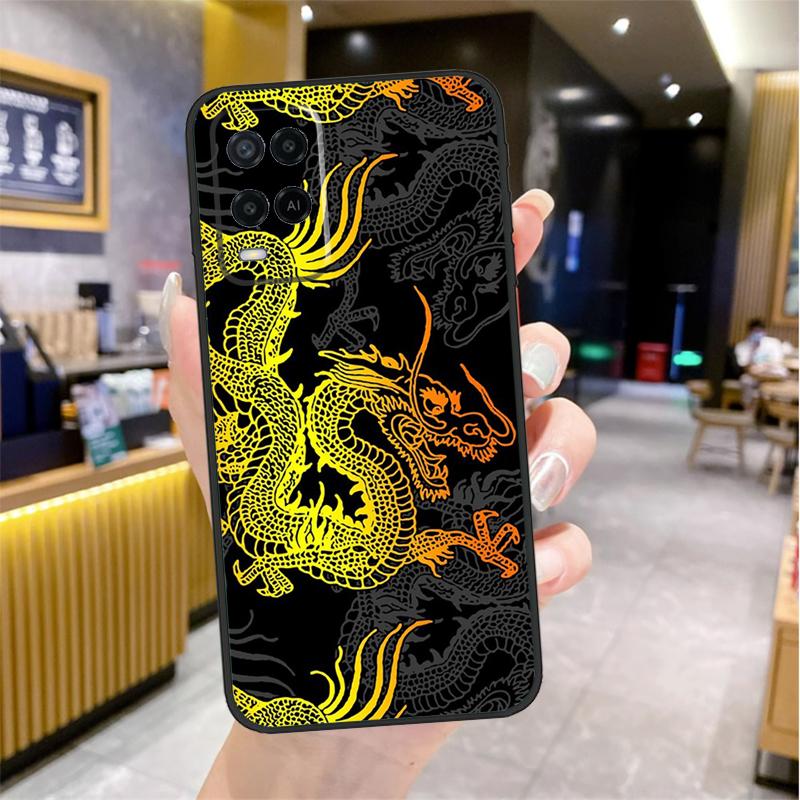 DRAGON TATTOO JAPANESE Чехол Для Oppo A74 A54 A94 A78 A98 A18 A60 A80 A40 A38 A58 A96 A76 A16 A15 A17 A57 A77 A5 Pro