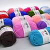 6pcs 150g Cotton Super Bulky Yarn Machine Washable Knitting Crochet Yarn Multi-Color DIY Yarn for BlanketsHome Decor