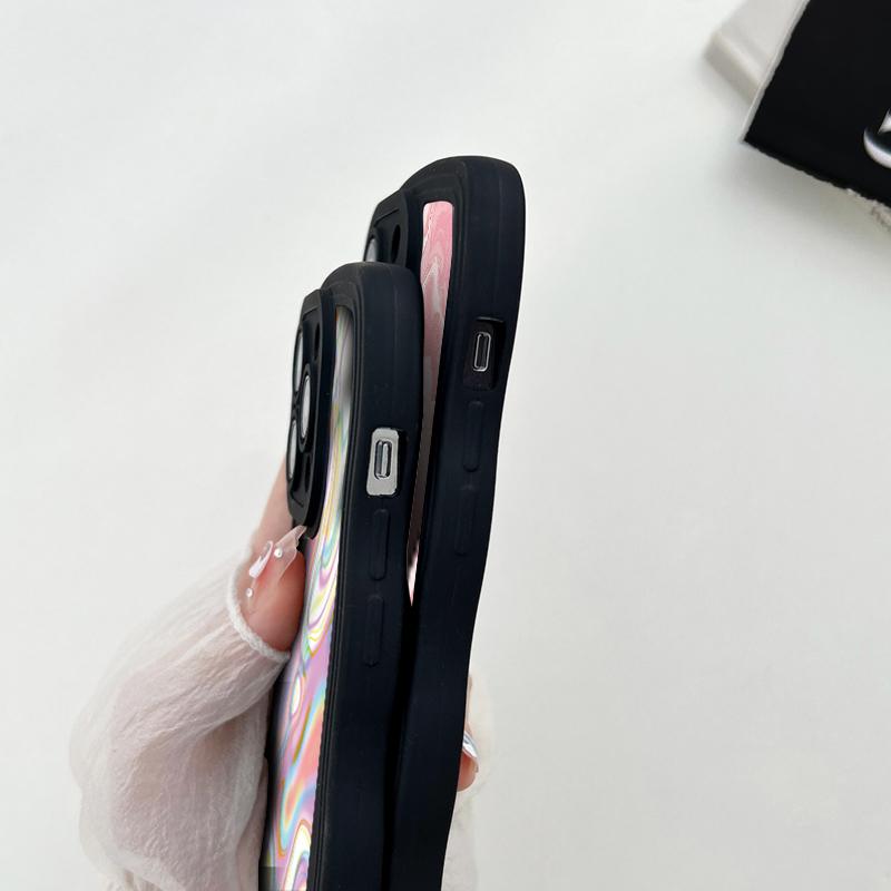 Wave Shape Phone Case For Vivo V23e Y35 Y02 IPhone Tecno Spark Realme C53 C55 Redmi Note 12 Note 11 Pro Samsung S23 Ultra A53 A52 Soft Silicone Cover