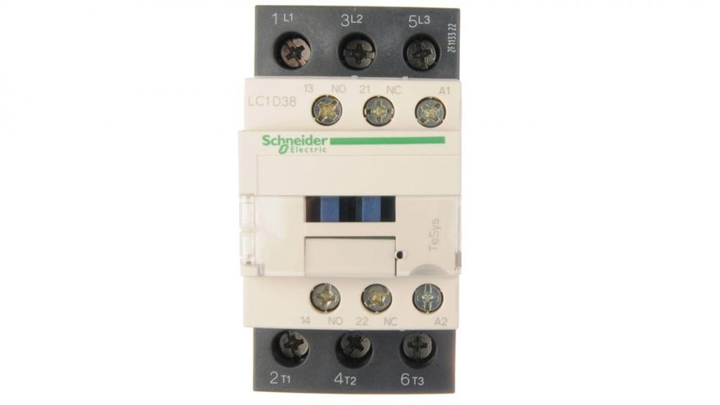 Tesys Deca Power Contactor 38A 3P 230V Ac 1NO 1NC Lc1D38P7
