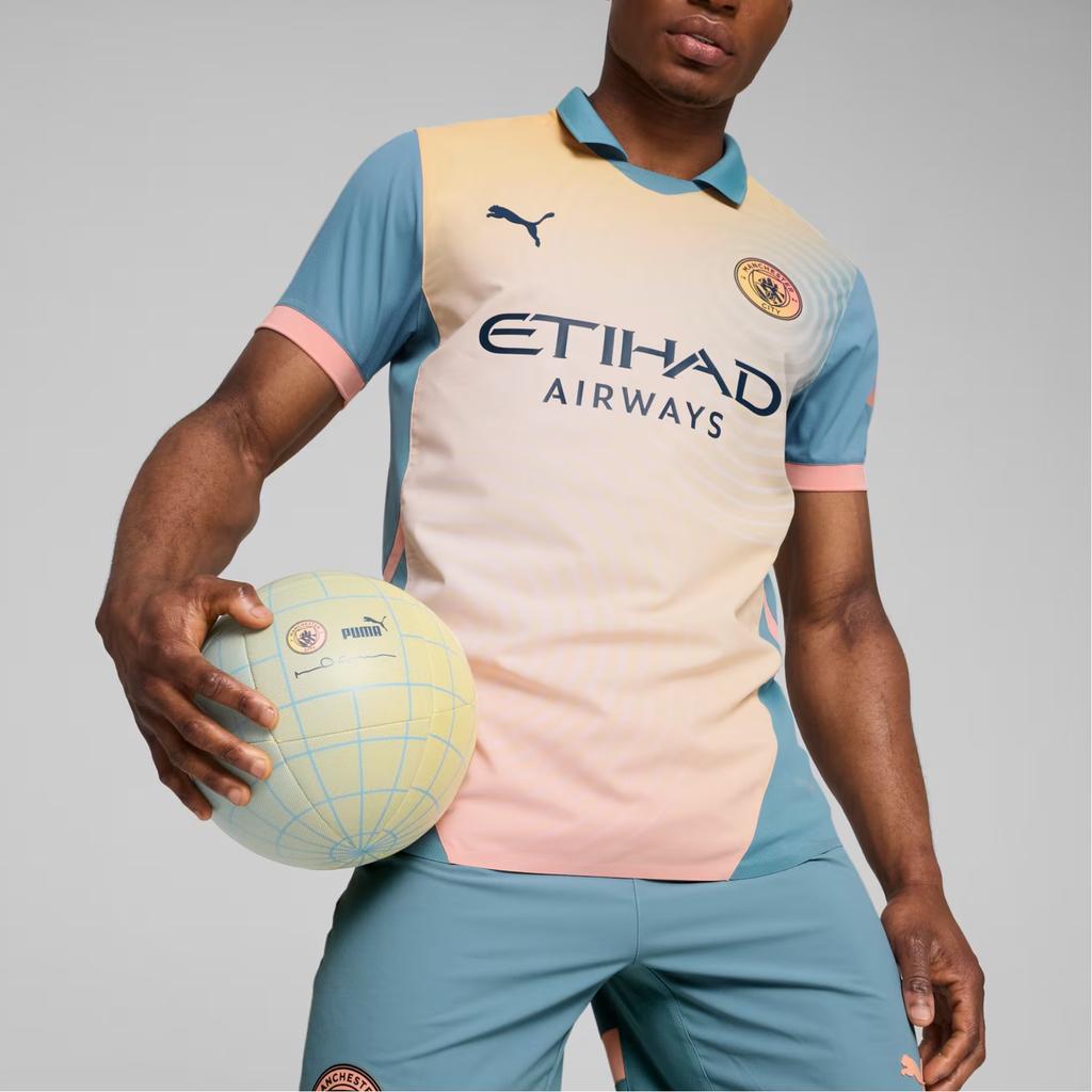 Puma Футболка унисекс с коротким рукавом и простым буквенным принтом в стиле Манчестер, цвет желтый 778616-04