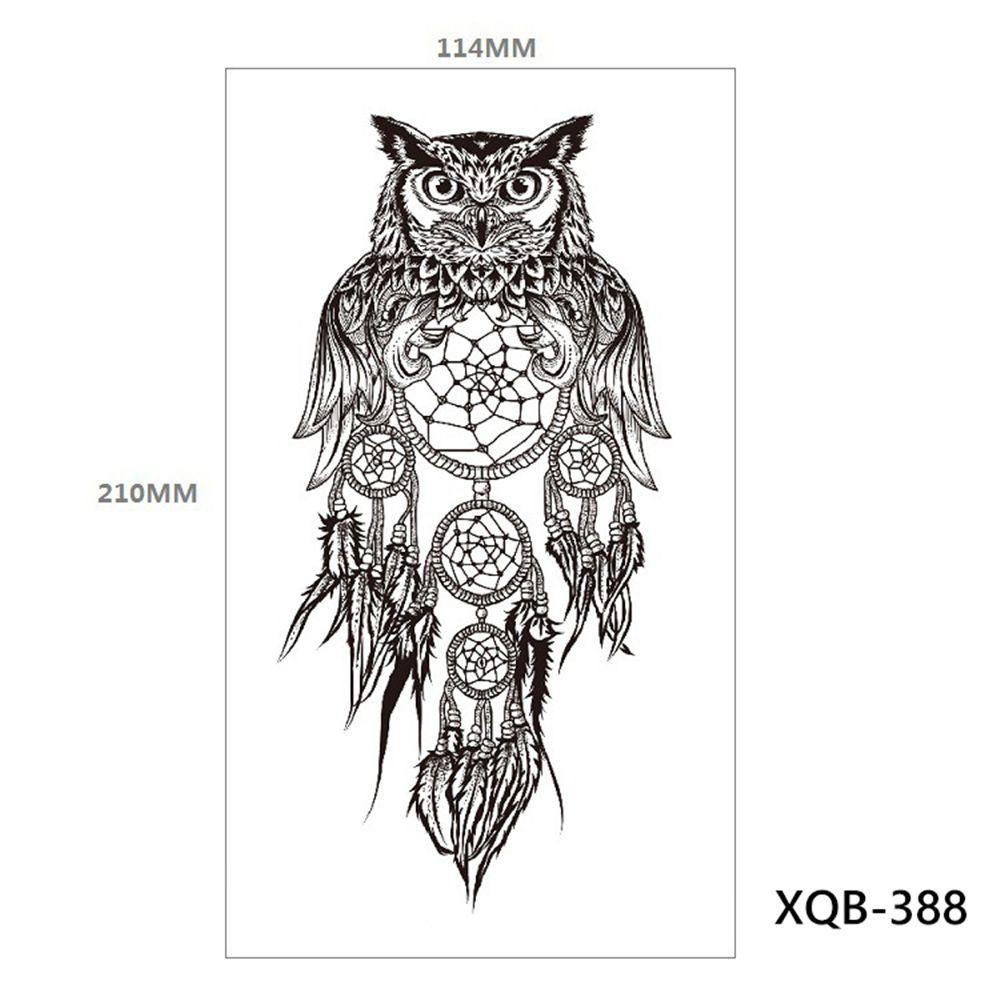 Tribal Lion Long-lasting Tattoo Sleeve Black Tattoo Sticker Temporary Tattoos Fake Tattoo Stickers
