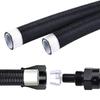 Фитинг для шланга PTFE AN3 Прямой/45/90 Градусов Черный для шланга PTFE Универсальный Алюминиевый 2 шт.