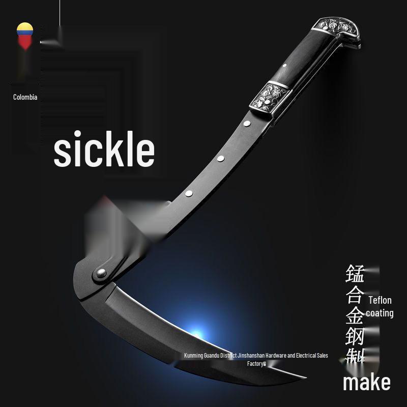 Складная нержавеющая стальная садовая серп Columbia для травы и сельского хозяйства