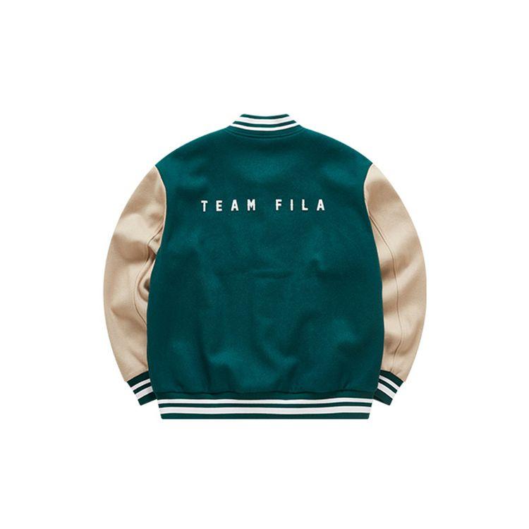 Fila Fusion Baseball Jacket Men Jackets Distant-Mountain-Green T11M042503F-DG