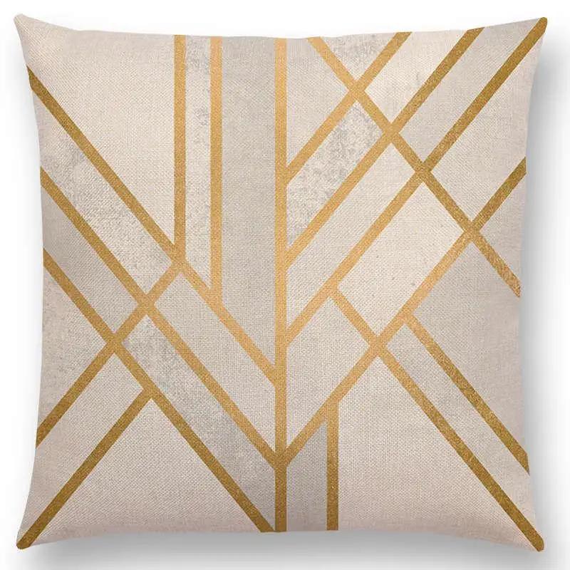 New Geo Emerald Blue Sky Black Night Yellow Lines Geometric Texture Stripes Prints Car Cushion Cover Sofa Throw Pillow Case