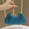 "Pleated Evening Handbag: Small Crossbody for Banquets & KTV"