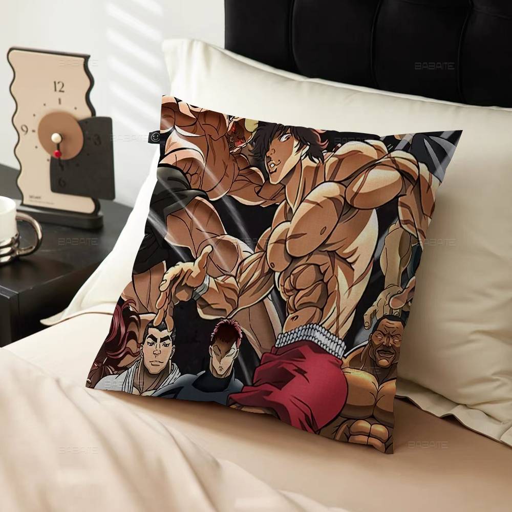 Baki Hanma Yujiro Manga Pillow Cover Design Cushion Cover Decor Holiday Decorati