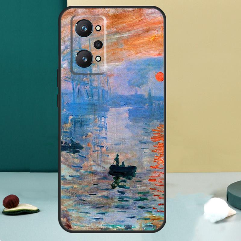 Клод Моне Сад Мост с Лотосами Для Realme GT 6T 5 6 GT 7 Pro C67 C75 C61 C55 C53 C51 C21Y C25S 10 11 12 13 14 Pro Plus Чехол