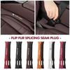 Hub Caps 2pcs Two-color Patchwork Suede Material Car Seat Gap Filler For Volkswagen VW Golf 4 5 6 7 Polo Jetta Sagitar Magotan P